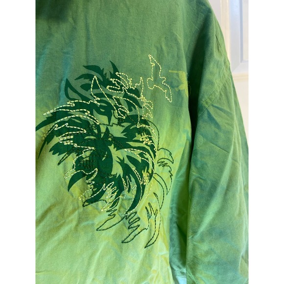 Address Unknown Ombré embroidered shirt. - Picture 2 of 9